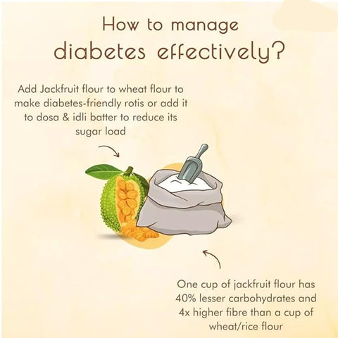 Namo Organics - Jackfruit Flour From kerala - 500g - Pure Jack fruit Flour 365 grade fine powder for diabetes - 100% Natural & gluten free for diabetics