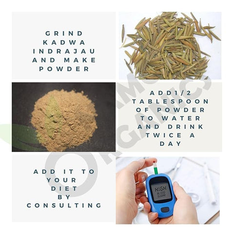 Namo Organics - Indrajau Kadwa | Indra jau - Holarrhena Pubescens 400 gm