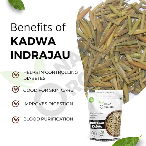 Namo Organics - Indrajau Kadwa | Indra jau - Holarrhena Pubescens 400 gm