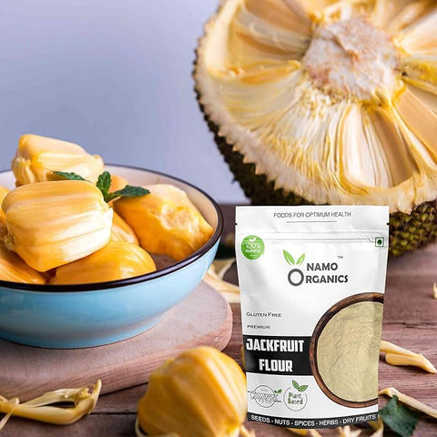 Namo Organics - Jackfruit Flour From kerala - 500g - Pure Jack fruit Flour 365 grade fine powder for diabetes - 100% Natural & gluten free for diabetics