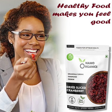 Namo Organics - Dried Sliced Cranberries - Organic Cranberry dry fruit
