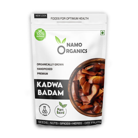 Namo Organics - Sugar Kadwa Badam - Diabetes Bitter Almonds - Sky Fruit/Mahogany Seeds - Sourced from 100% Organic Farms (Bitter Almond)
