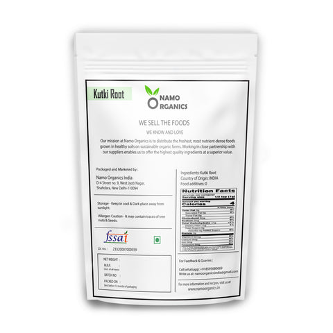 Namo Organics - Original Kutki Root - 100 Gm - Katuki - Picrorhiza Kurroa