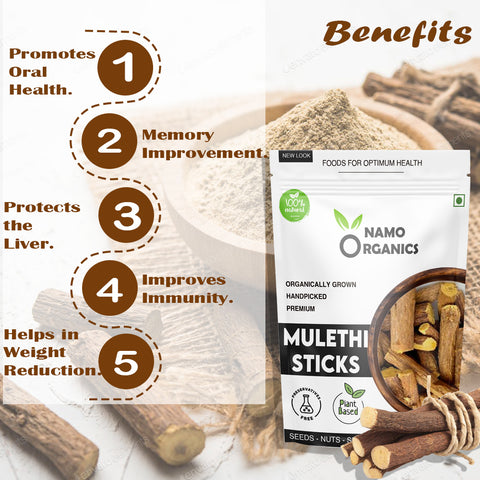 Whole Mulethi Sticks (Natural Licorice Root)